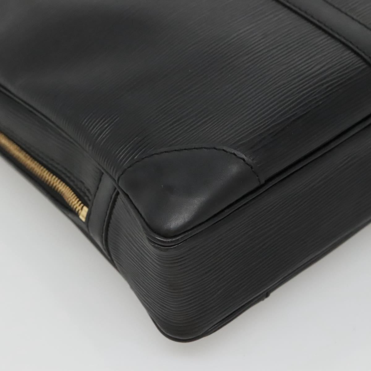LOUIS VUITTON Epi Porte Documents Voyage Business Bag Black M54472 Auth ep9874