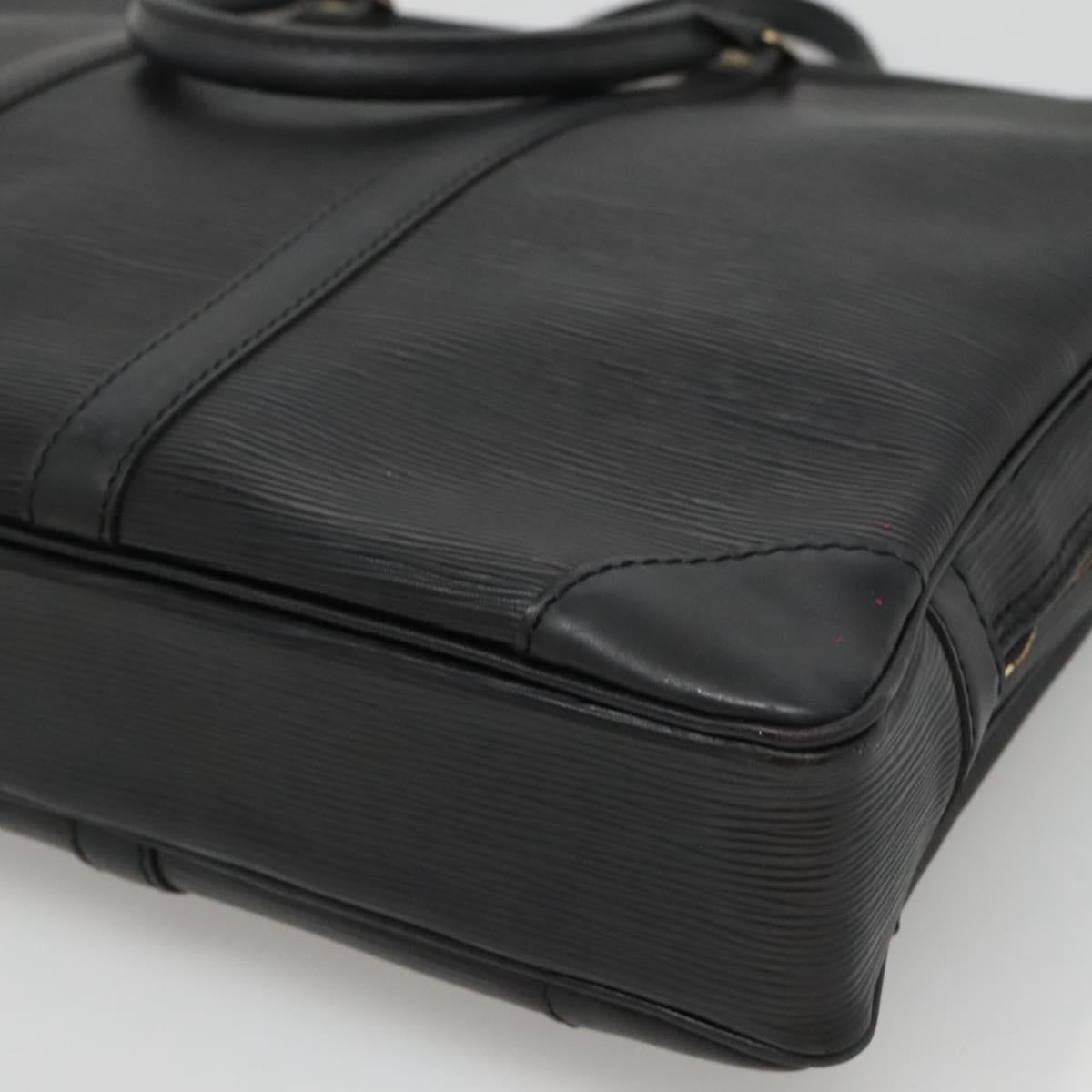 LOUIS VUITTON Epi Porte Documents Voyage Business Bag Black M54472 Auth ep9874