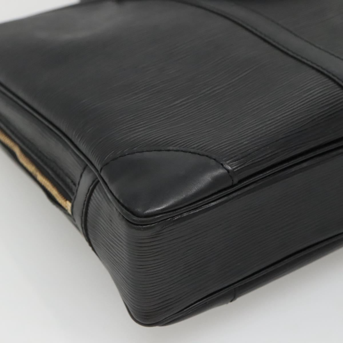 LOUIS VUITTON Epi Porte Documents Voyage Business Bag Black M54472 Auth ep9874