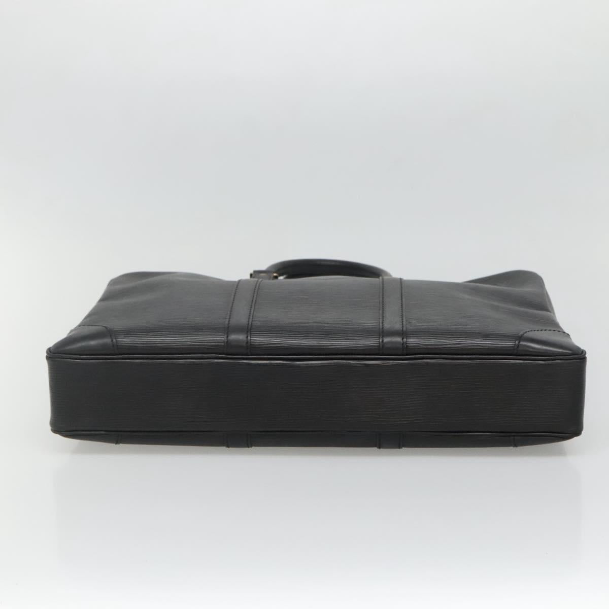 LOUIS VUITTON Epi Porte Documents Voyage Business Bag Black M54472 Auth ep9874
