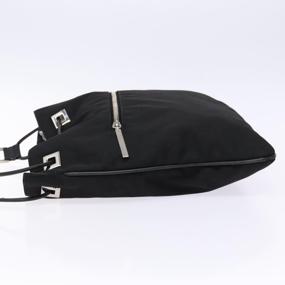 GUCCI Shoulder Bag Canvas Black Silver 001 4021 Auth ep9915