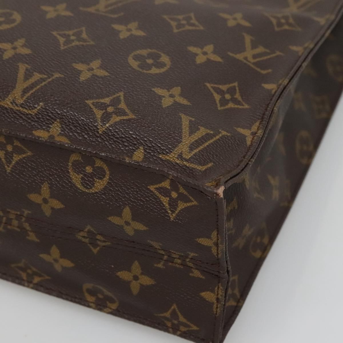 LOUIS VUITTON Monogram Sac Plat Hand Bag M51140 LV Auth ep9919