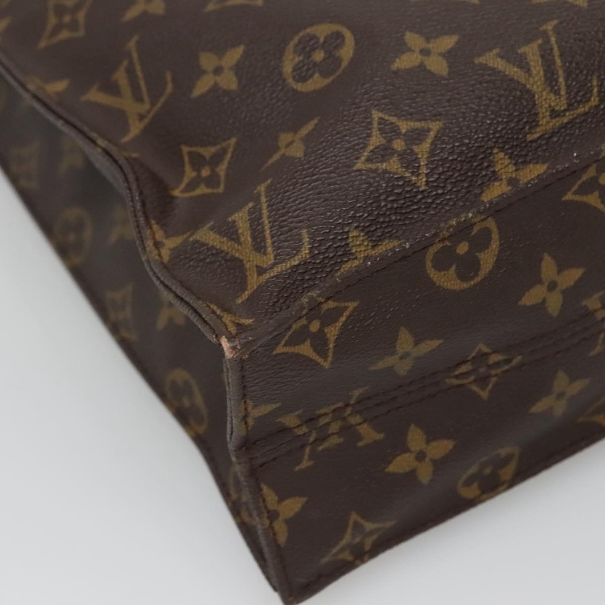 LOUIS VUITTON Monogram Sac Plat Hand Bag M51140 LV Auth ep9919