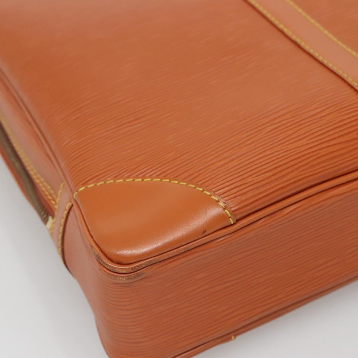 LOUIS VUITTON Epi Porte Documents Voyage Bag Zipangu Gold M54478 LV Auth ep9926