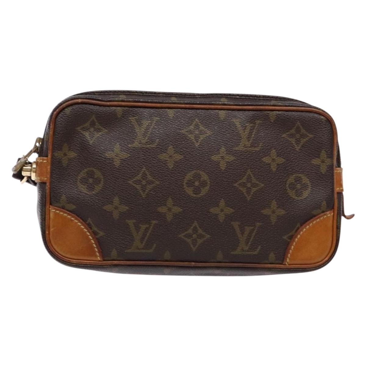 LOUIS VUITTON Monogram Marly Dragonne PM Clutch Bag M51827 LV Auth ep9936