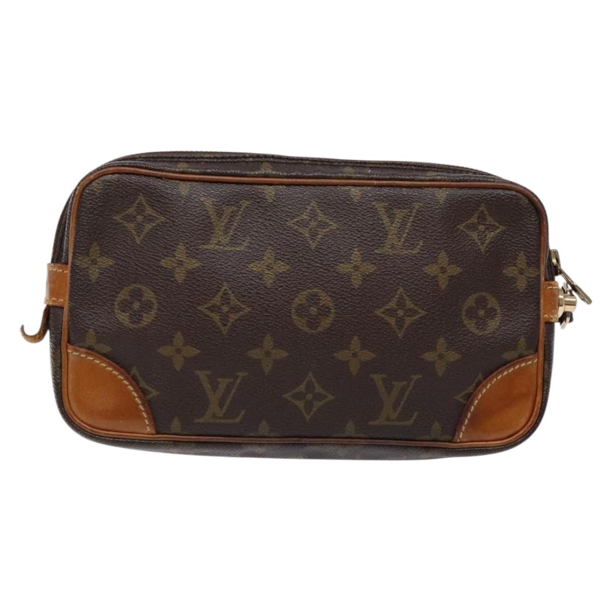 LOUIS VUITTON Monogram Marly Dragonne PM Clutch Bag M51827 LV Auth ep9936