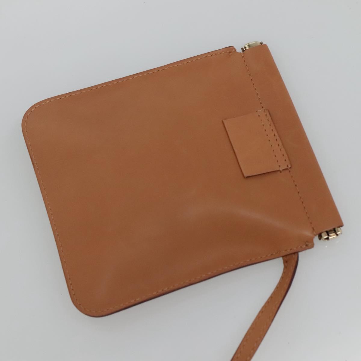 GUCCI Hand Bag Leather Beige Gold 94888 Auth ep9939