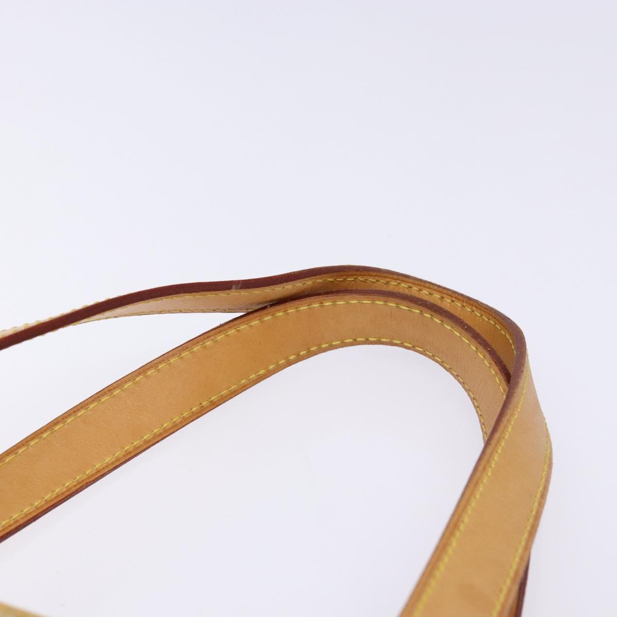 LOUIS VUITTON Monogram Vernis Houston Hand Bag Beige M91004 LV Auth ep9941