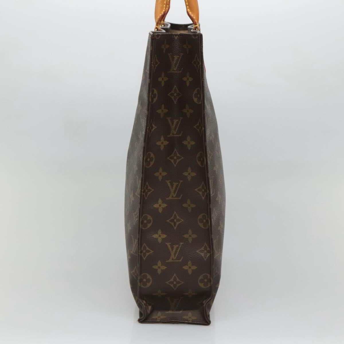 LOUIS VUITTON Monogram Sac Plat Hand Bag M51140 LV Auth ep9969