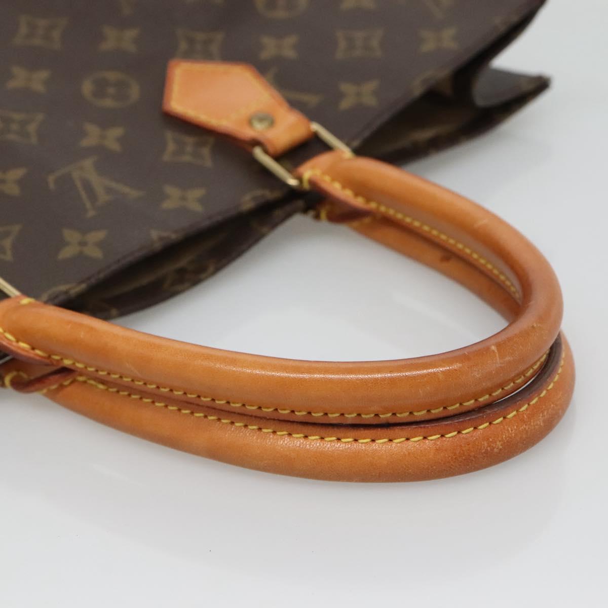 LOUIS VUITTON Monogram Sac Plat Hand Bag M51140 LV Auth ep9969
