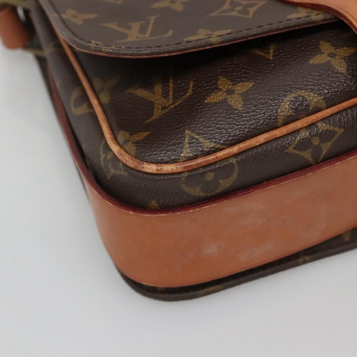 LOUIS VUITTON Monogram Cartouchiere MM Shoulder Bag M51253 LV Auth ep9970