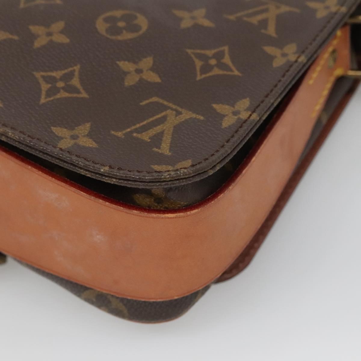 LOUIS VUITTON Monogram Cartouchiere MM Shoulder Bag M51253 LV Auth ep9970