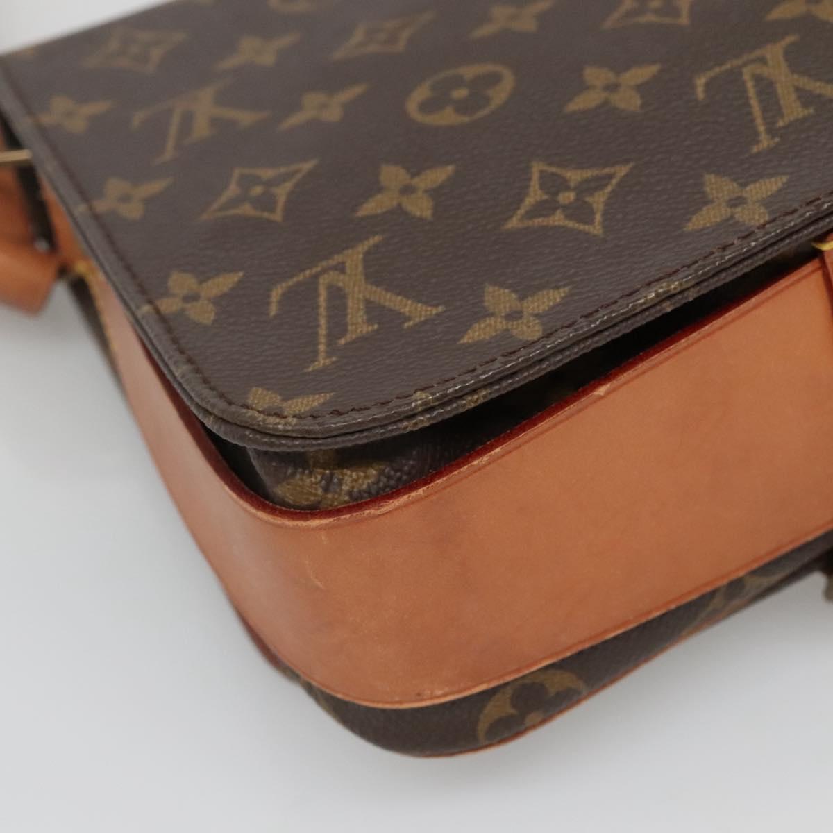 LOUIS VUITTON Monogram Cartouchiere MM Shoulder Bag M51253 LV Auth ep9970