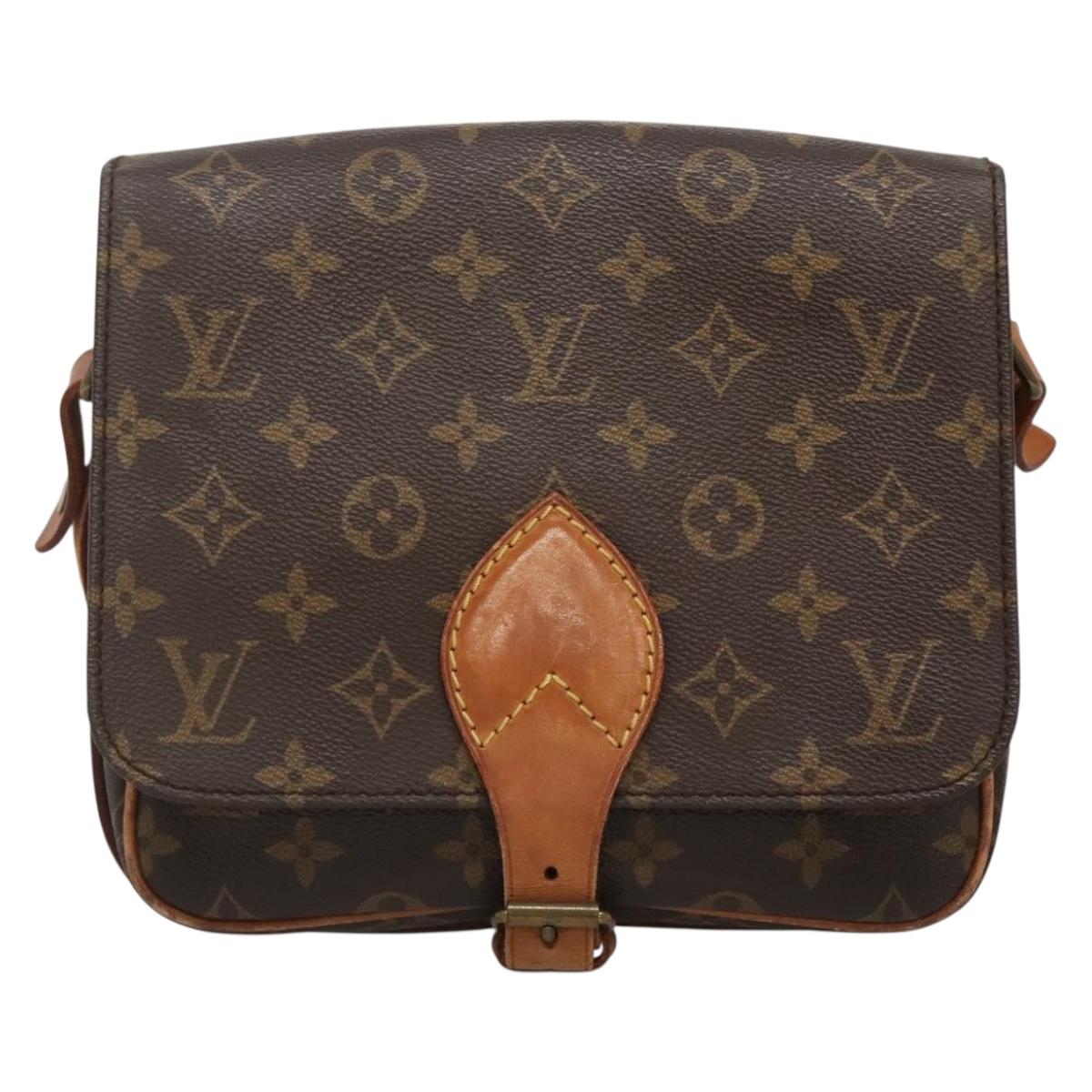 LOUIS VUITTON Monogram Cartouchiere MM Shoulder Bag M51253 LV Auth ep9970