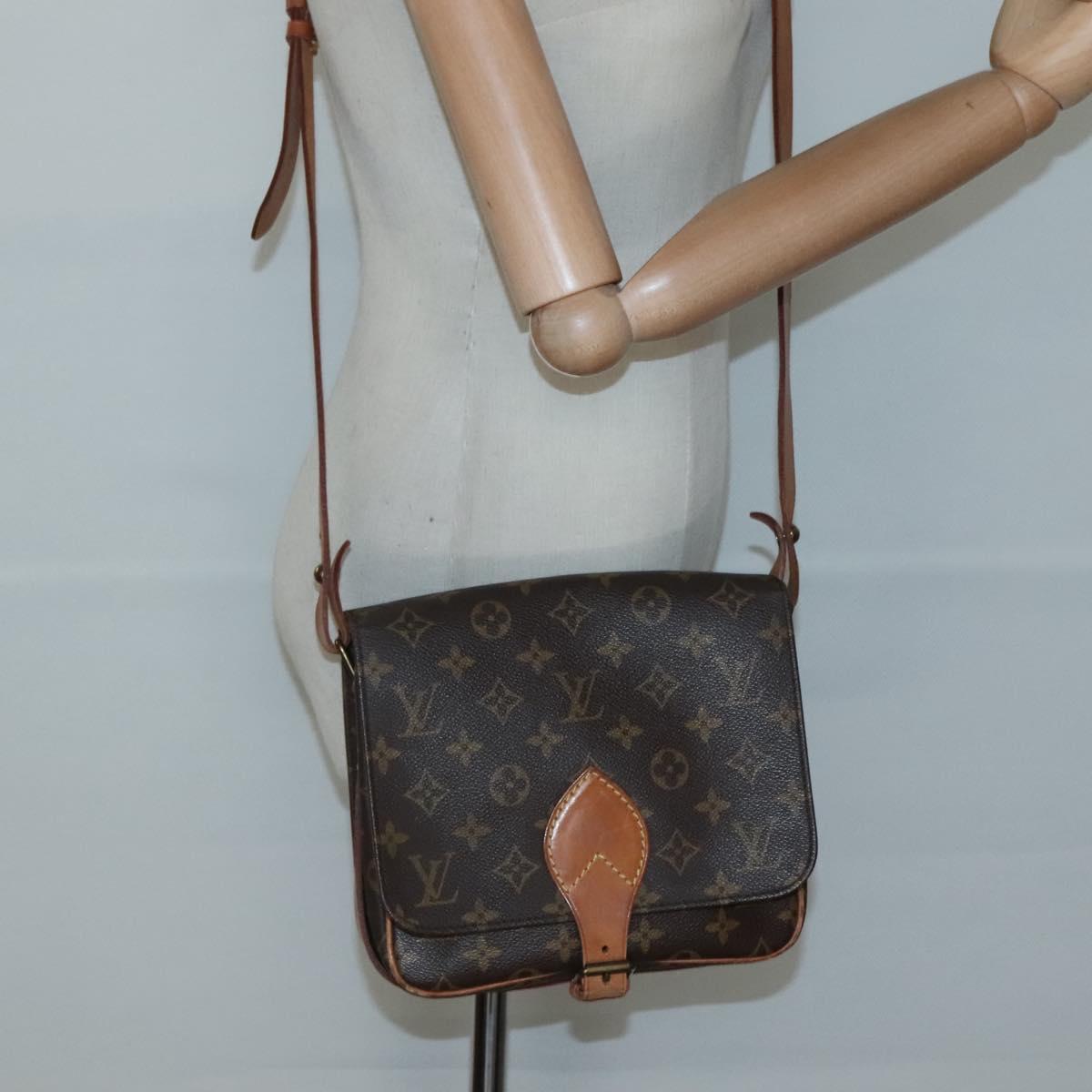LOUIS VUITTON Monogram Cartouchiere MM Shoulder Bag M51253 LV Auth ep9970