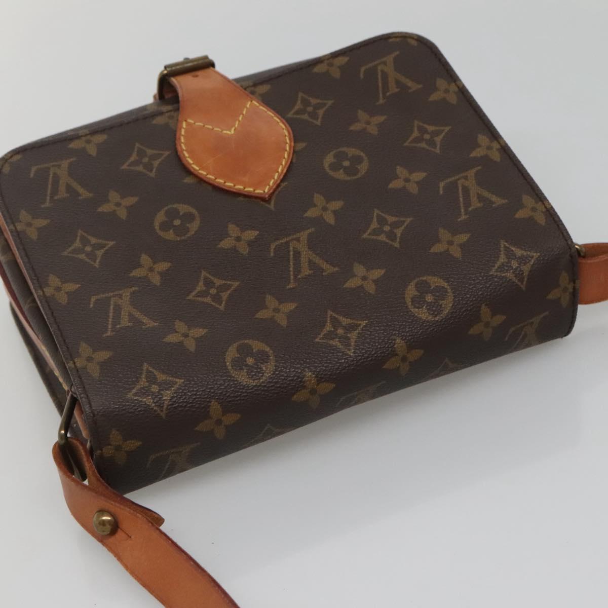 LOUIS VUITTON Monogram Cartouchiere MM Shoulder Bag M51253 LV Auth ep9970
