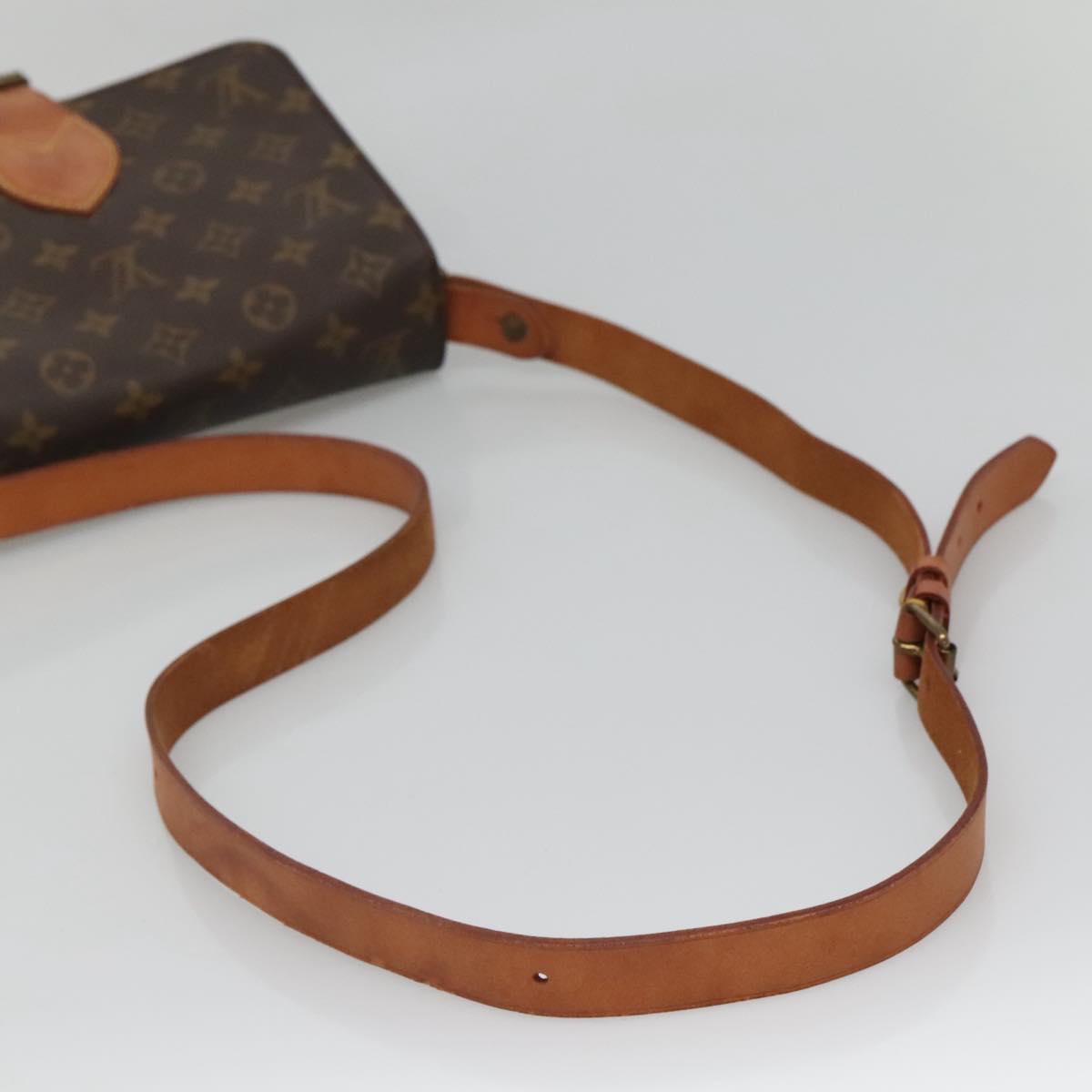 LOUIS VUITTON Monogram Cartouchiere MM Shoulder Bag M51253 LV Auth ep9970