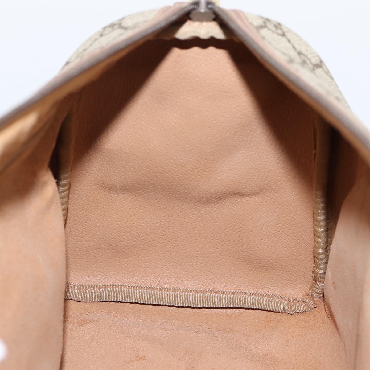 GUCCI GG Supreme Hand Bag PVC Beige Gold 001 39 6842 Auth ep9977