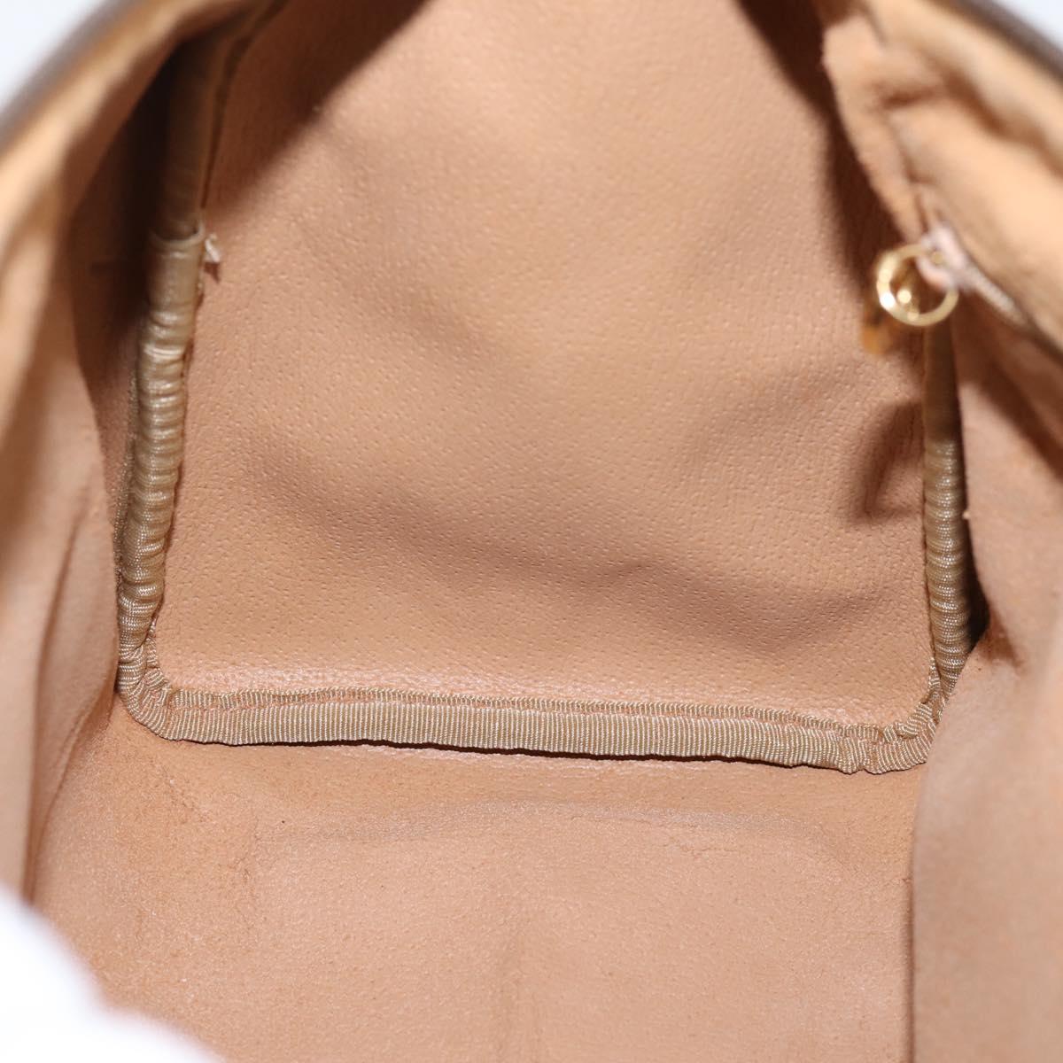 GUCCI GG Supreme Hand Bag PVC Beige Gold 001 39 6842 Auth ep9977
