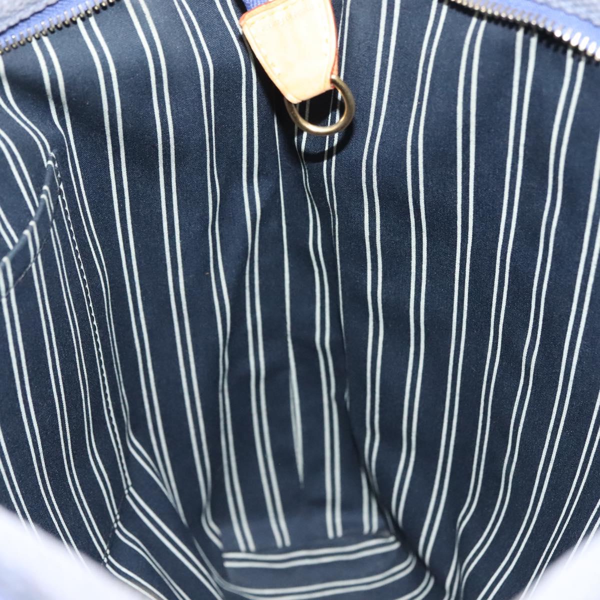 LOUIS VUITTON Antigua Cabas MM Tote Bag Blue M40087 LV Auth ep9985