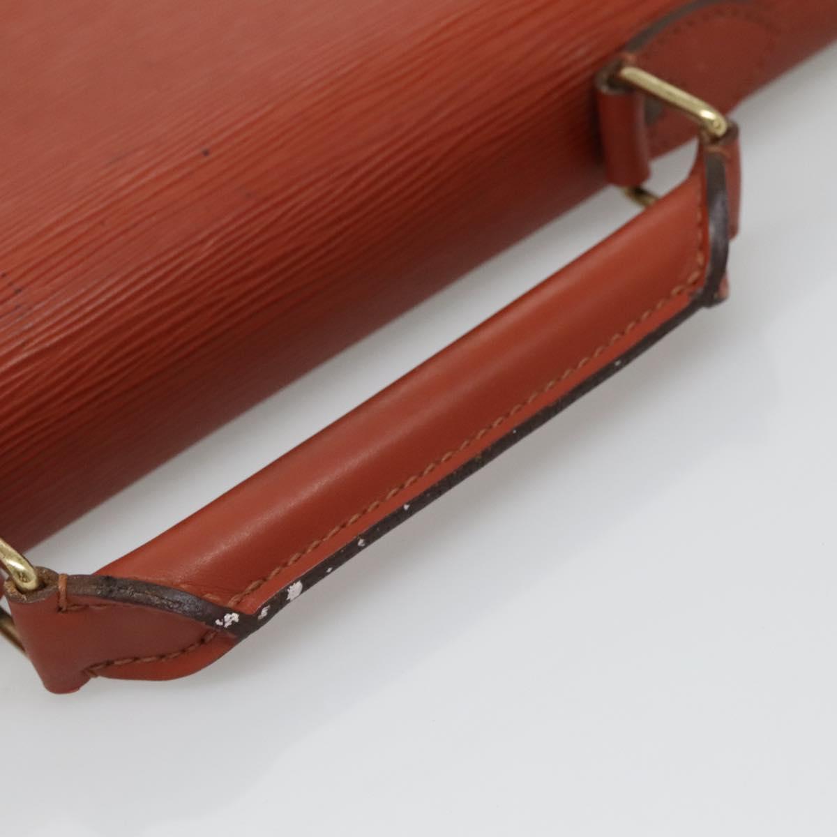 LOUIS VUITTON Epi Serviette Ambassador Business Bag Brown M54413 LV Auth ep9999