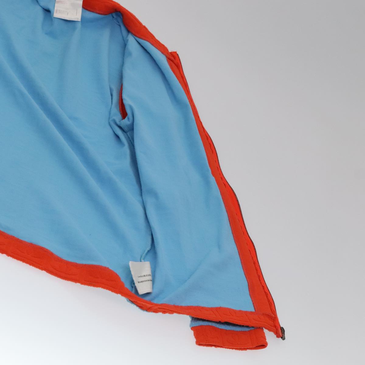 CHANEL Short Sleeve Cotton Blue CC Auth FF0787M