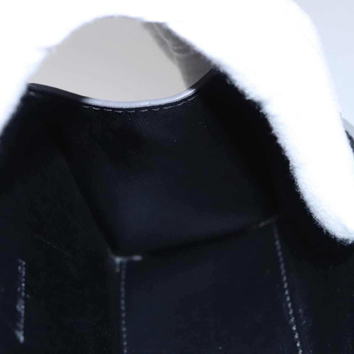 BALENCIAGA Hand Bag Leather 2way Silver Auth FF4303AM