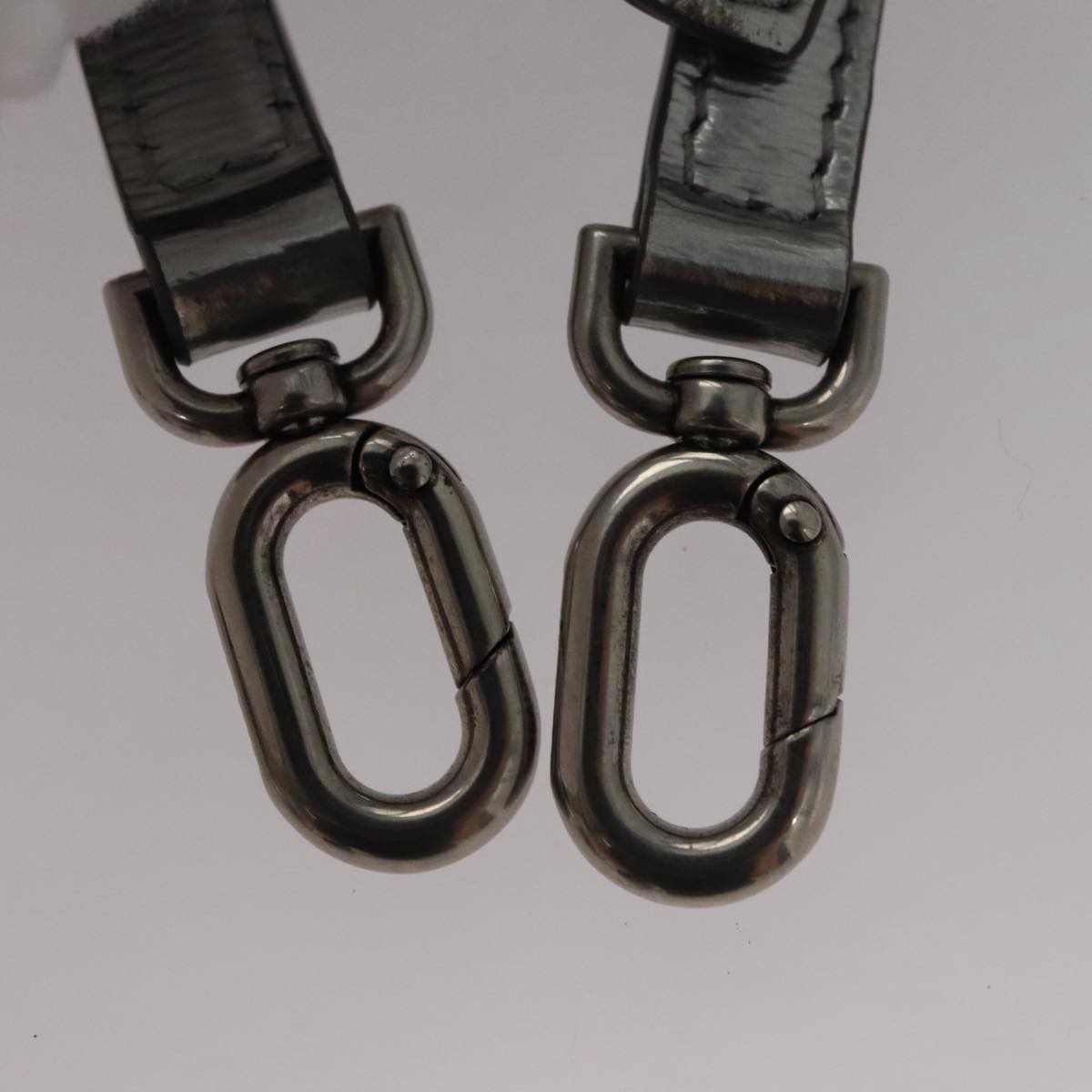 BALENCIAGA Hand Bag Leather 2way Silver Auth FF4303AM