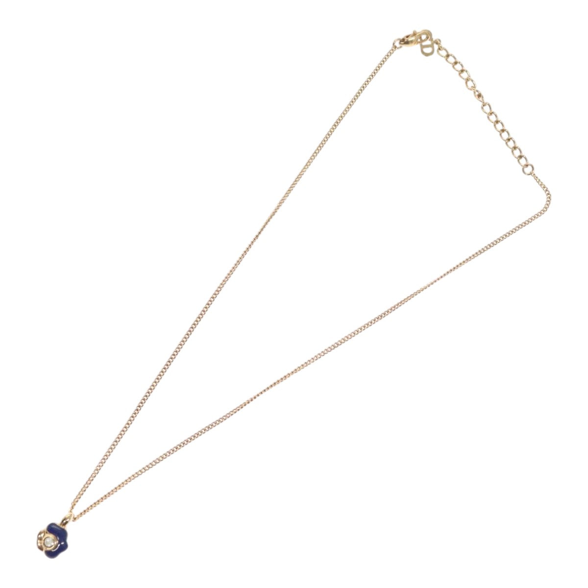 Christian Dior Necklace metal Gold Auth FF4623