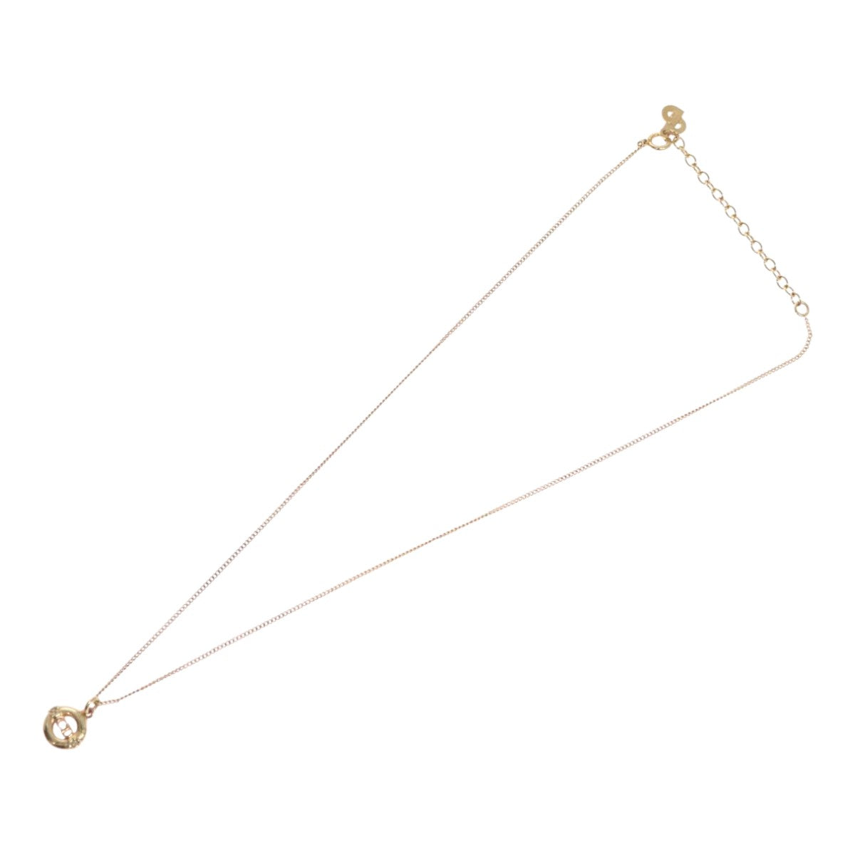 Christian Dior Necklace metal Gold Auth FF4664