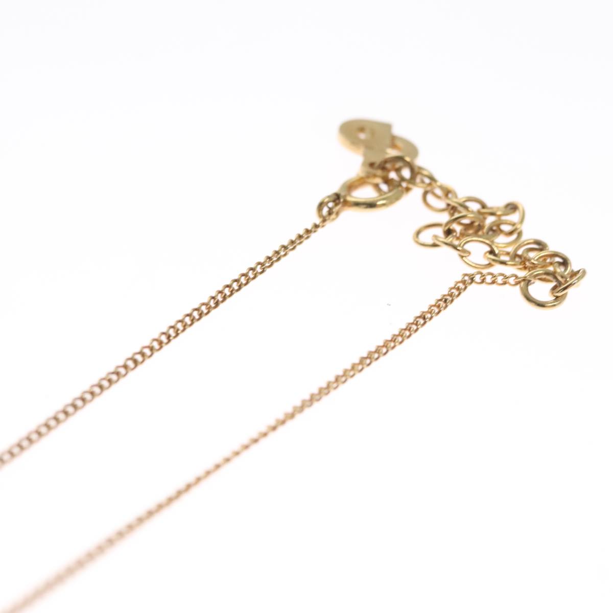 Christian Dior Necklace metal Gold Auth FF4664
