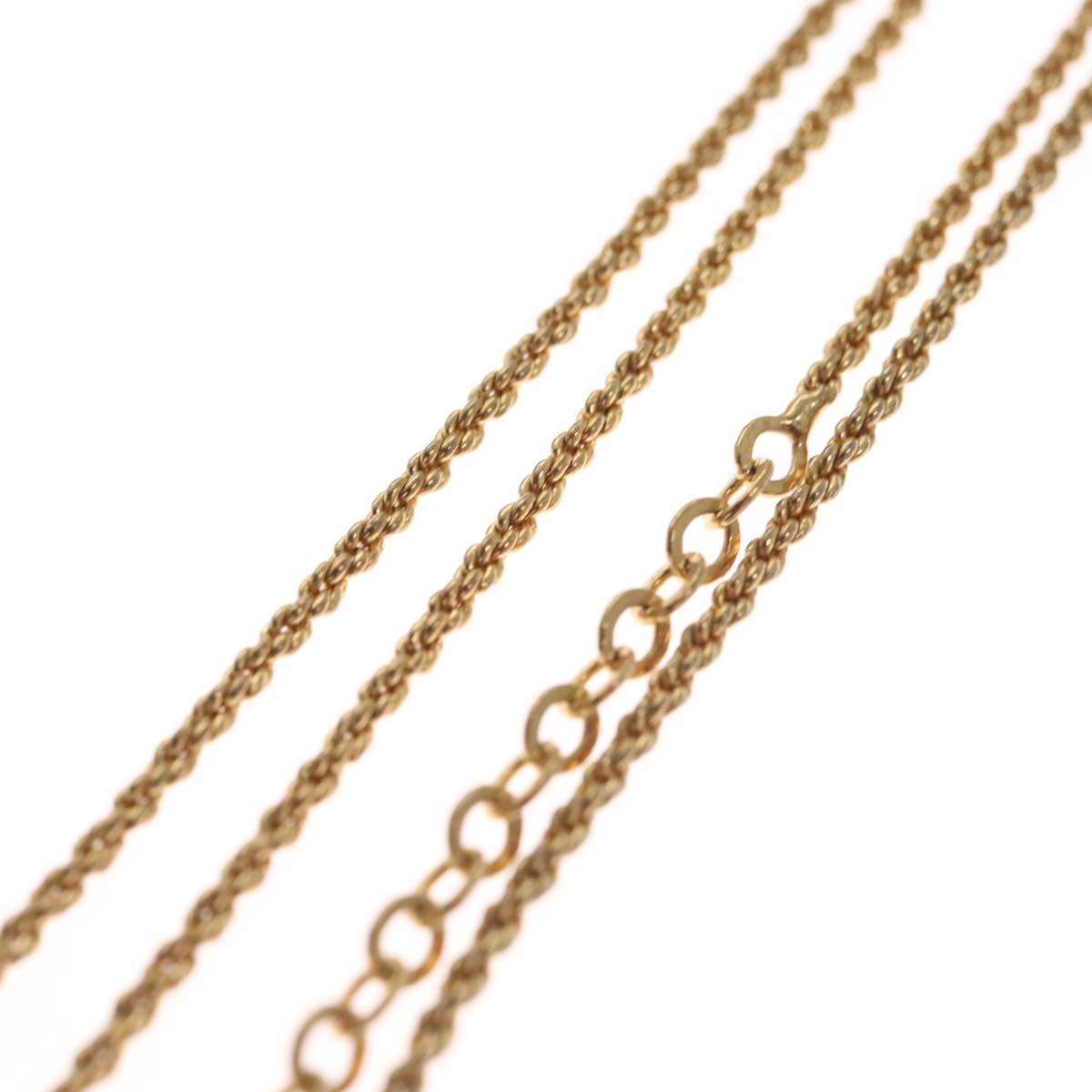 Christian Dior Necklace metal Gold Auth FF5523