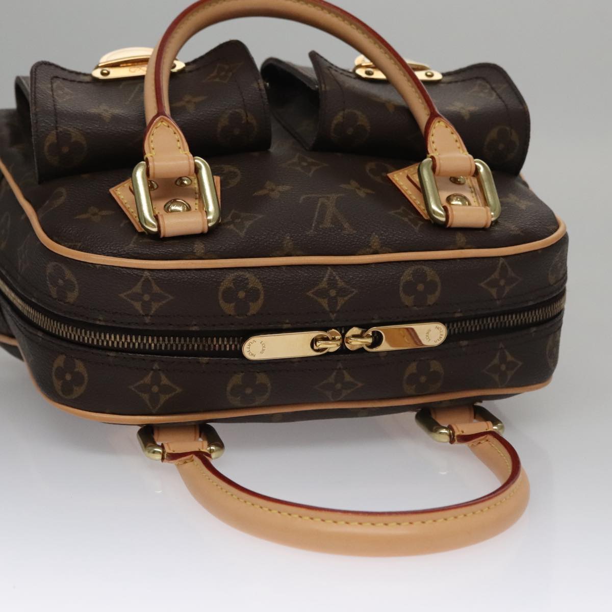 LOUIS VUITTON Monogram Manhattan PM Hand Bag M40026 LV Auth FF5979SAV