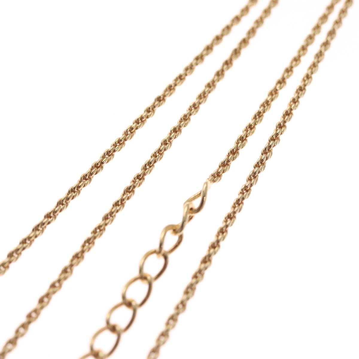Christian Dior Necklace metal Gold Auth FF6330