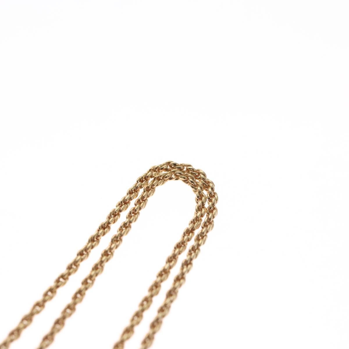Christian Dior Necklace metal Gold Auth FF6330