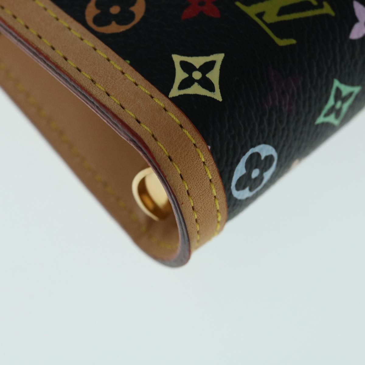 LOUIS VUITTON Multicolor Agenda GM Day Planner Cover Black R20893 Auth fm3102SAV