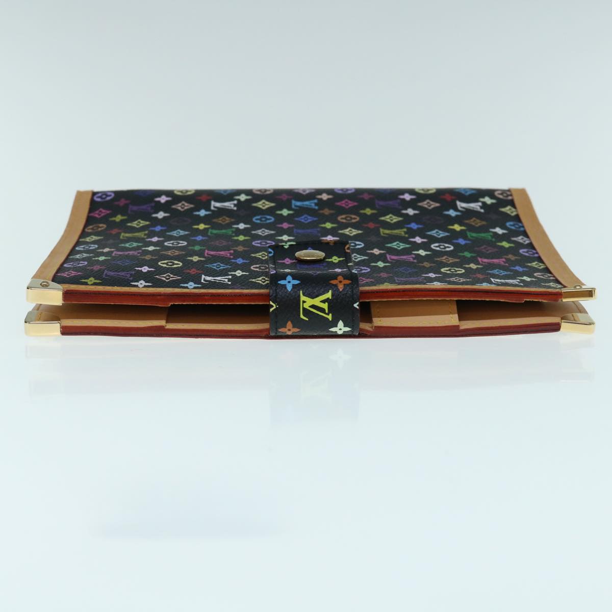 LOUIS VUITTON Multicolor Agenda GM Day Planner Cover Black R20893 Auth fm3102SAV