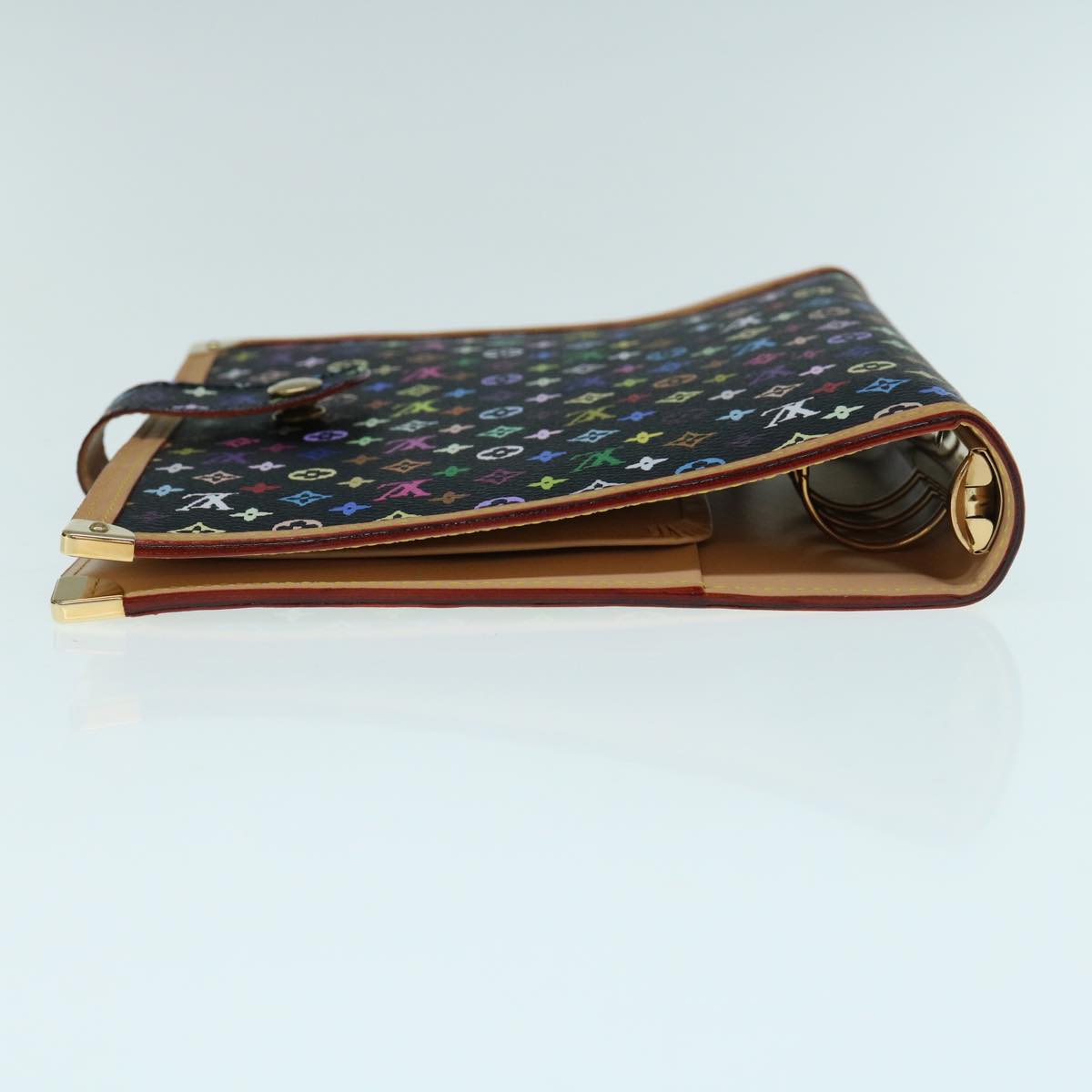 LOUIS VUITTON Multicolor Agenda GM Day Planner Cover Black R20893 Auth fm3102SAV