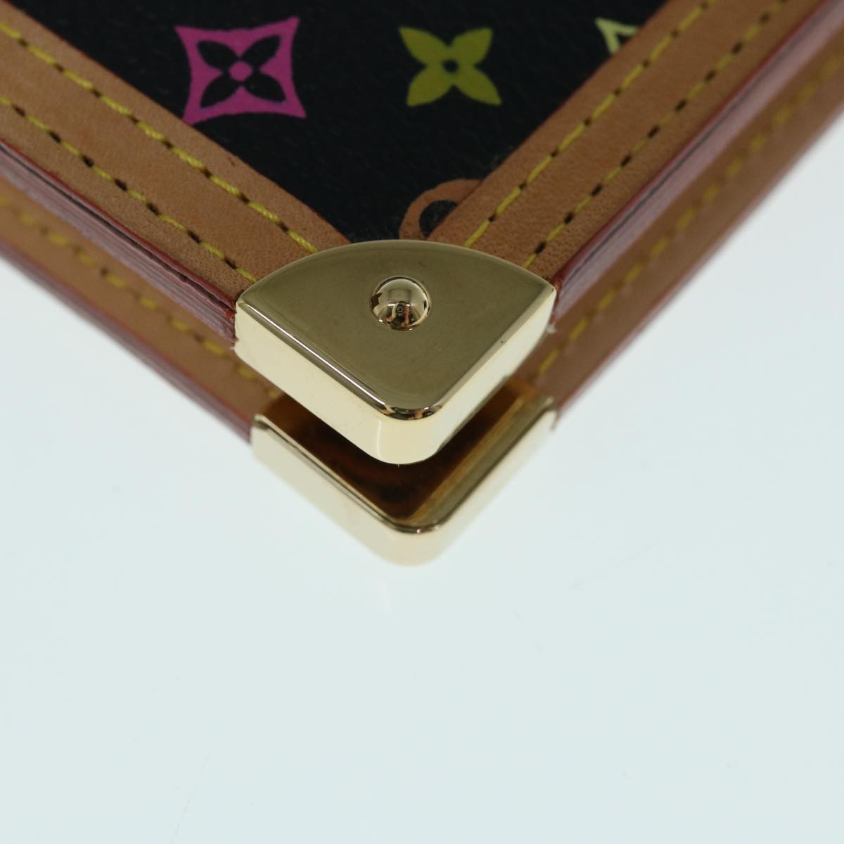 LOUIS VUITTON Multicolor Agenda GM Day Planner Cover Black R20893 Auth fm3102SAV