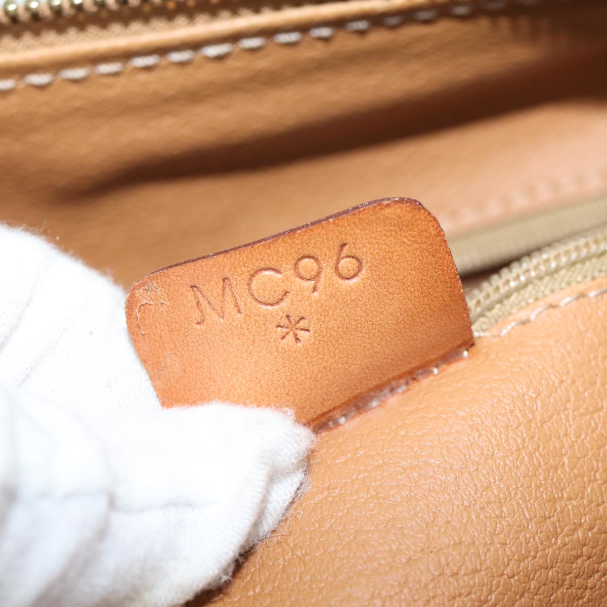 CELINE Macadam Canvas Hand Bag PVC Brown Auth fm3343