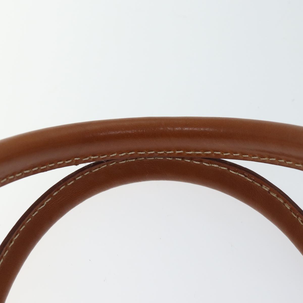CELINE Macadam Canvas Hand Bag PVC Brown Auth fm3343