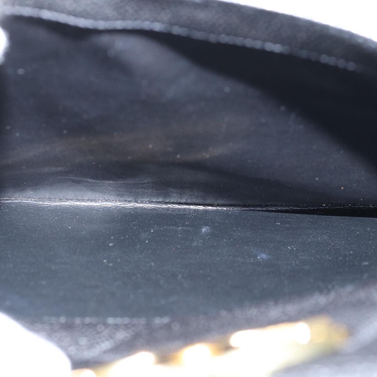 CHANEL Big Matelasse Chain Shoulder Bag Calf Skin Black CC Auth fm3373AV