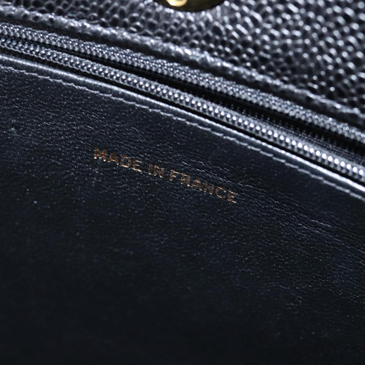 CHANEL Big Matelasse Chain Shoulder Bag Calf Skin Black CC Auth fm3373AV