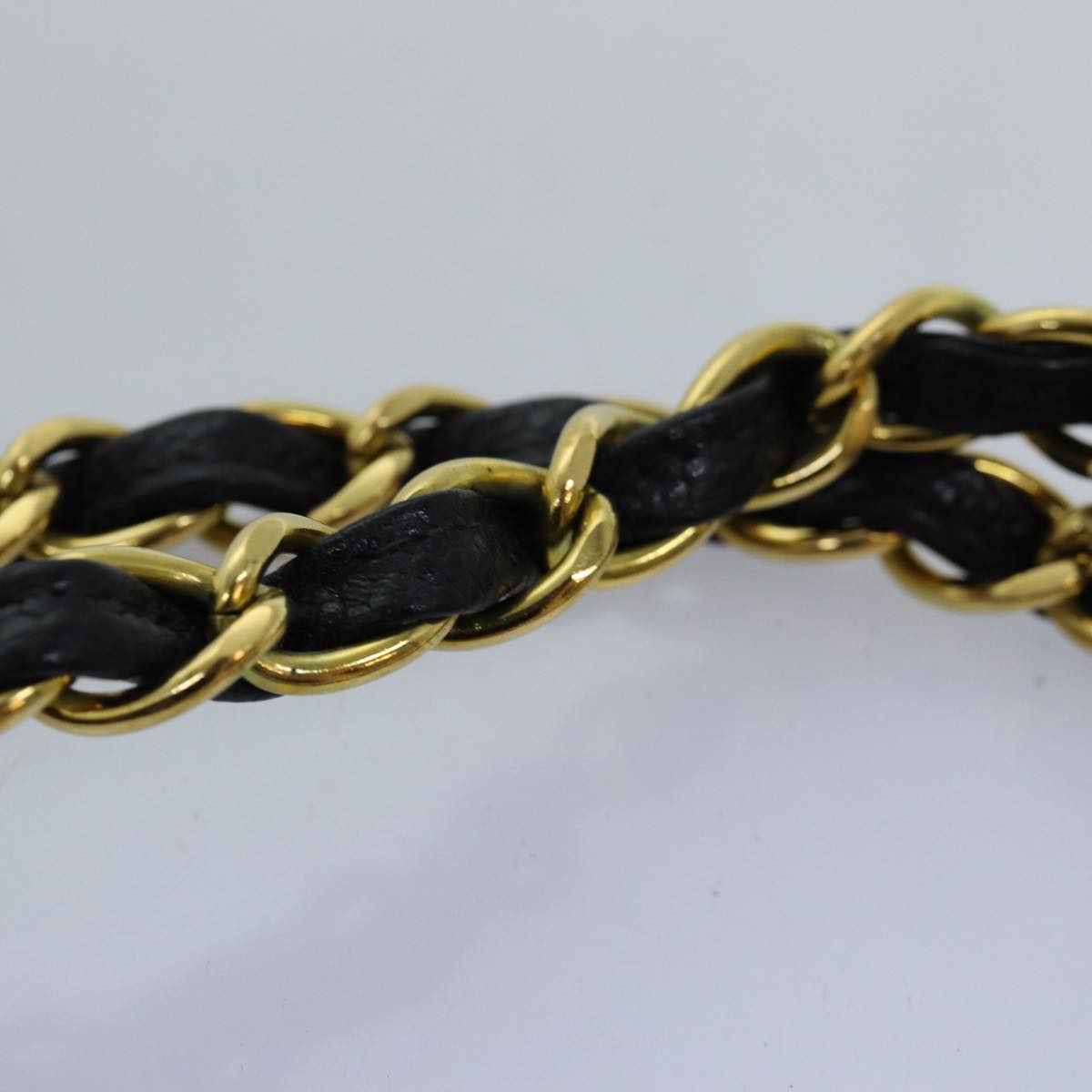 CHANEL Big Matelasse Chain Shoulder Bag Calf Skin Black CC Auth fm3373AV