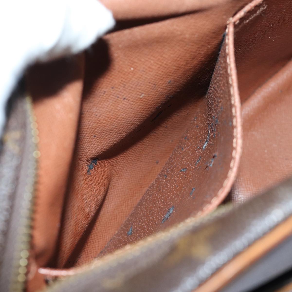 LOUIS VUITTON Monogram Compiegne 28 Clutch Bag M51845 LV Auth fm3381