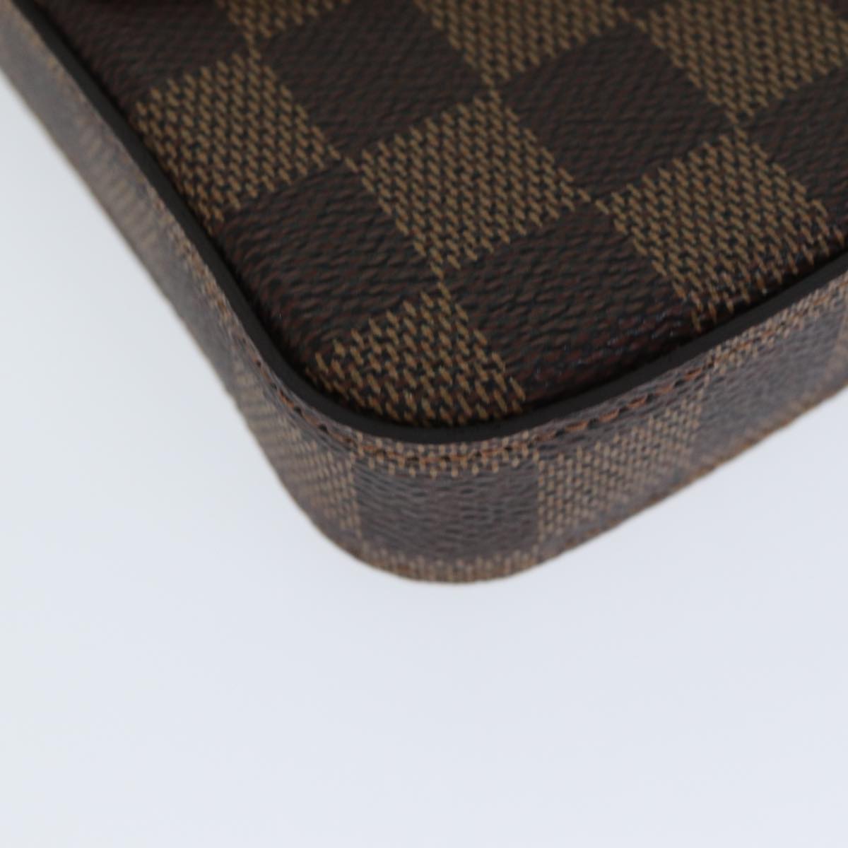 LOUIS VUITTON Damier Ebene Pochette Felice Shoulder Wallet N63032 Auth fm3540SM