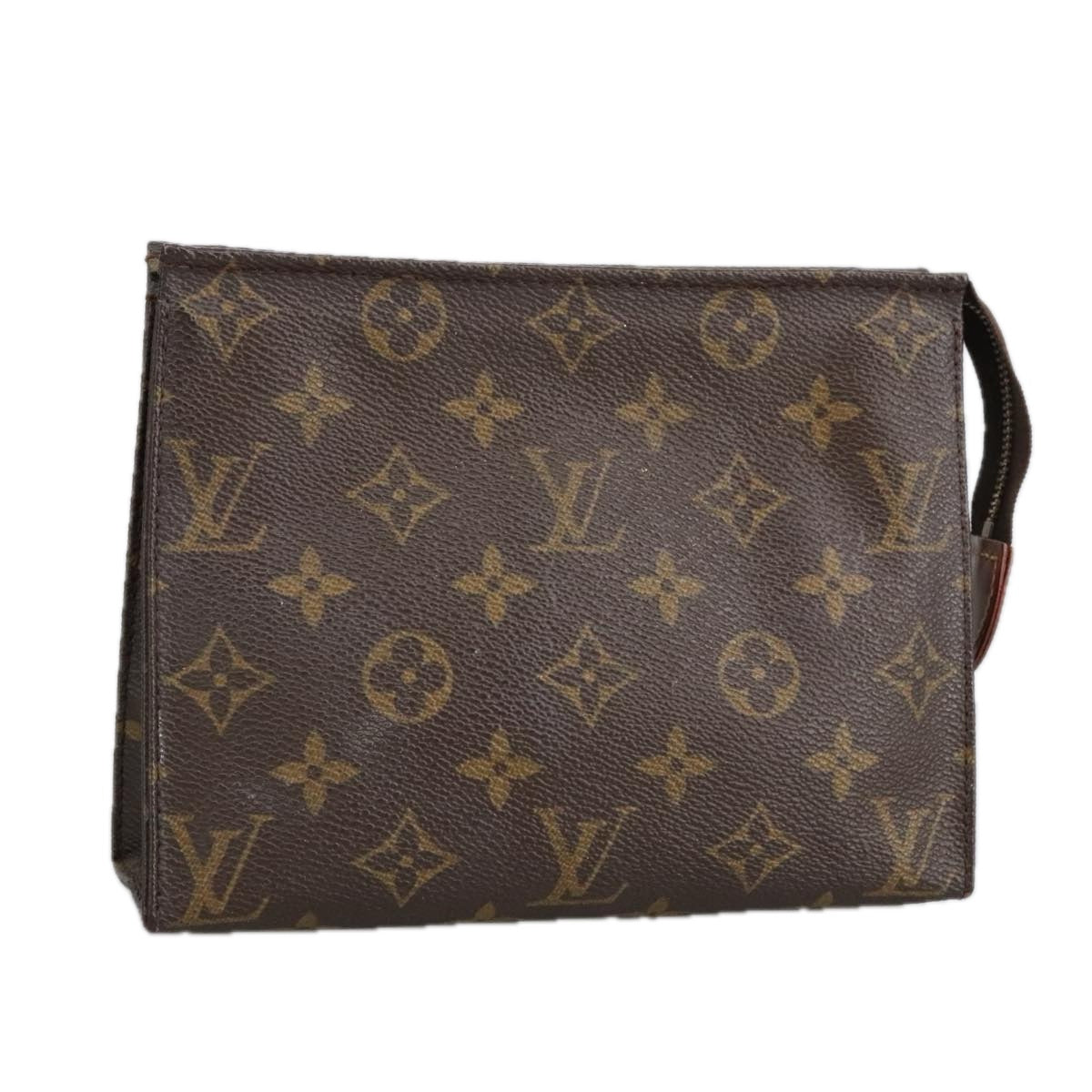 LOUIS VUITTON Monogram Poche Toilette 19 Pouch M47544 LV Auth fm4027
