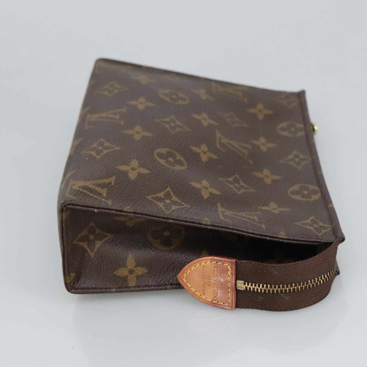 LOUIS VUITTON Monogram Poche Toilette 19 Pouch M47544 LV Auth fm4027