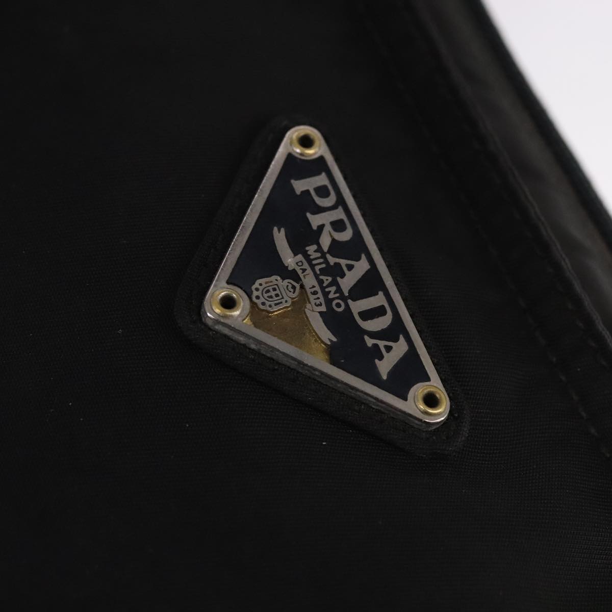 PRADA Shoulder Bag Nylon Black Auth fm4279