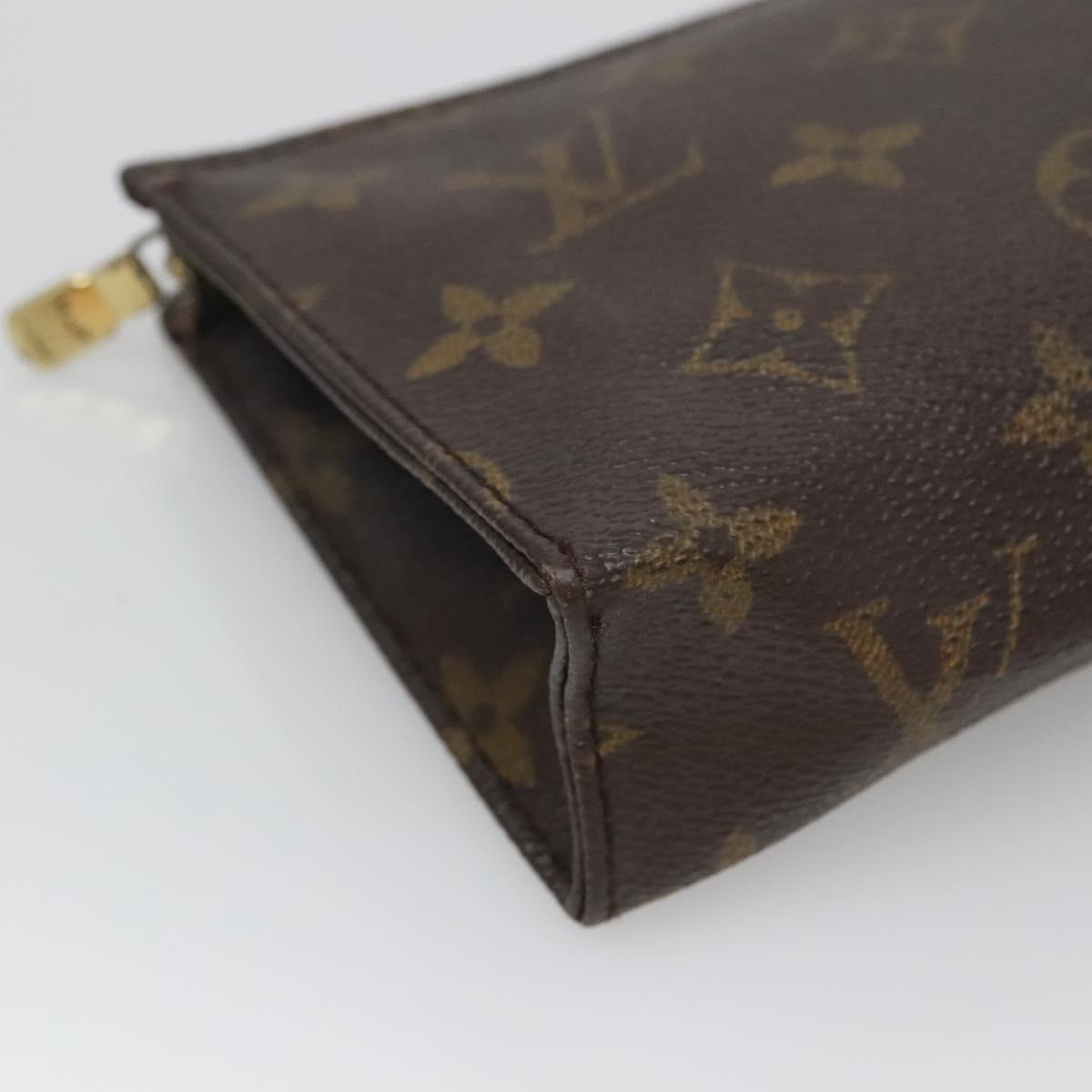 LOUIS VUITTON Monogram Poche Toilette 15 Pouch M47546 LV Auth fm4425